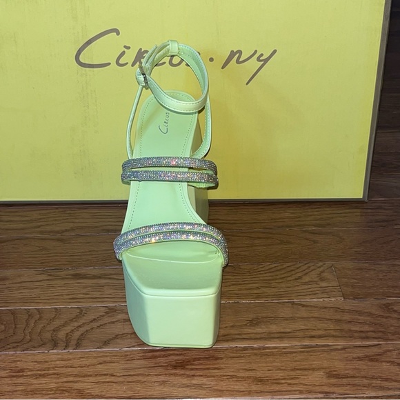 Circus NY Sam Edelman Mila Jewel Straps Platform Sandals Sunny Lime Women’s 8 - Picture 5 of 15